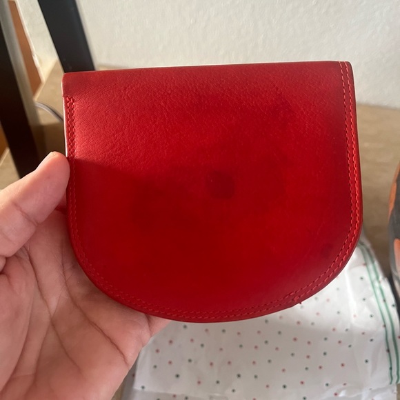 Borgo Etruschi Red Leather Wallet - Picture 2 of 2